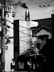 煙突の見える風景