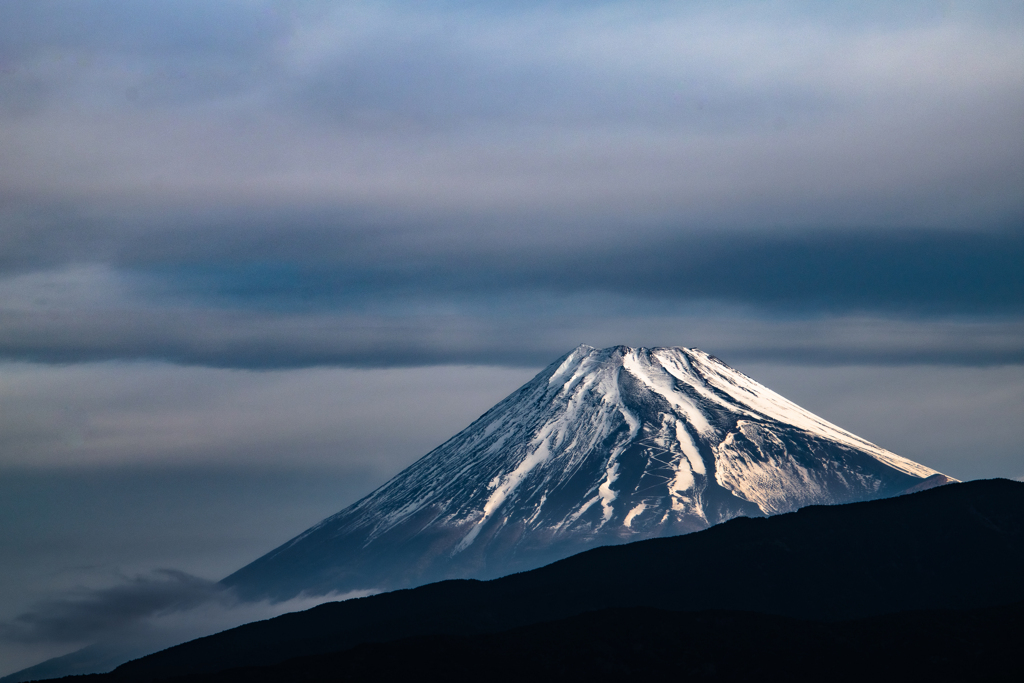 本日早朝の富士山