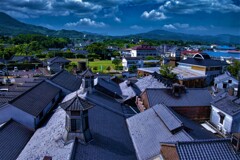 酒蔵の瓦屋根
