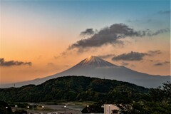 夕刻の富士