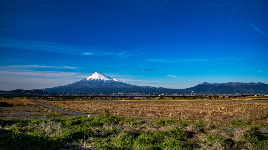 富士川河川敷