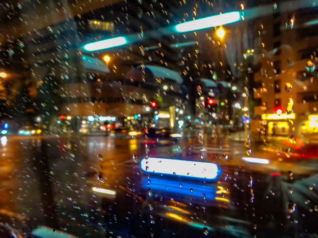 sweat on the window