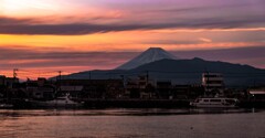 沼津港の夕