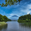 夏富士の田貫湖
