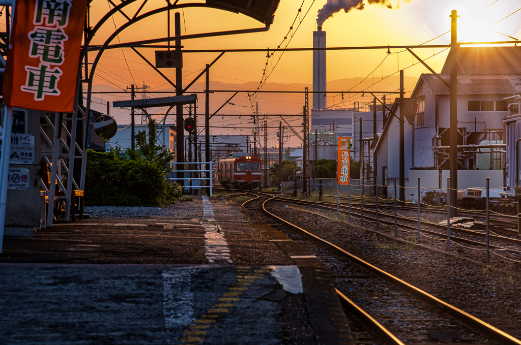 Sunset train