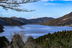 湖面のストライプ