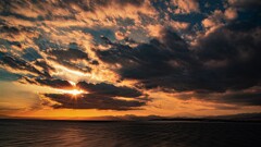 Sun goes down