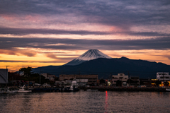 日没後の沼津港