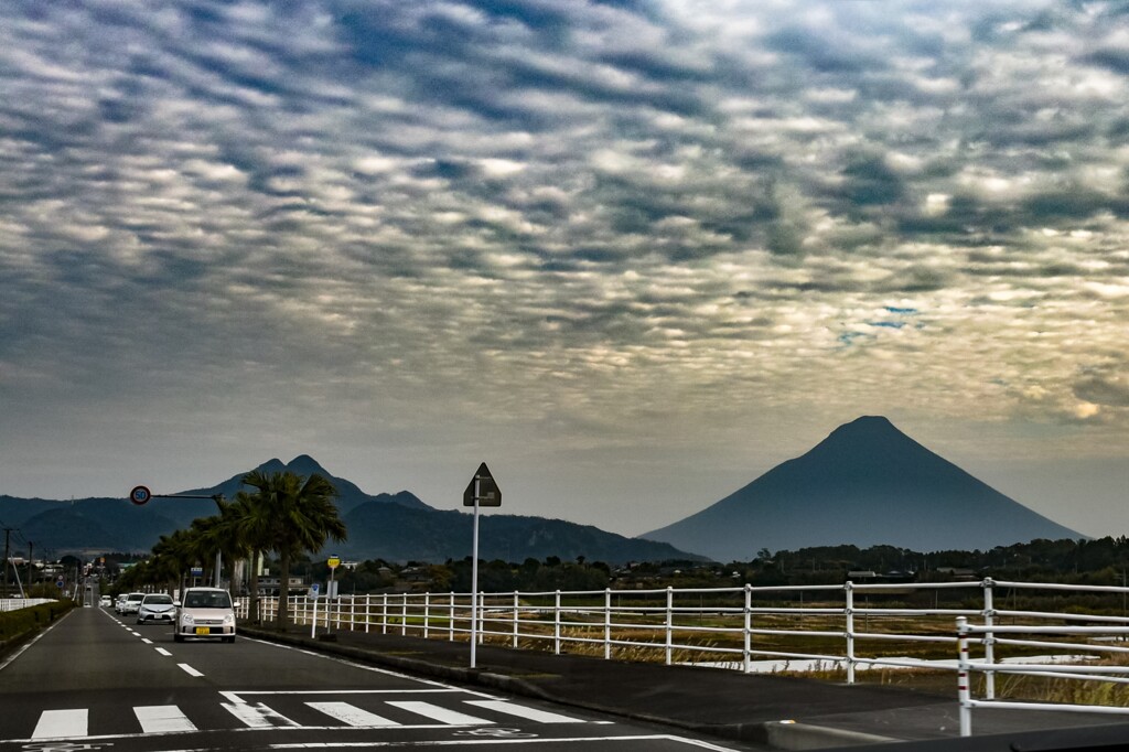 お正月の薩摩富士