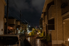 雨の路地裏