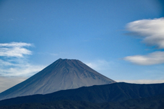 本日早朝の富士山