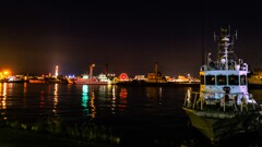 Night harbor