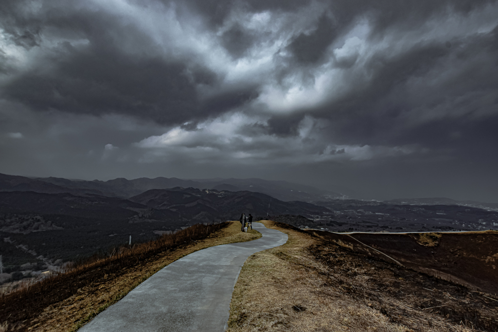 愛犬散歩（天空回廊）