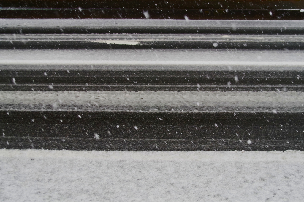 蔵から<雪の轍>