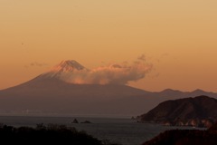 富士の夕景