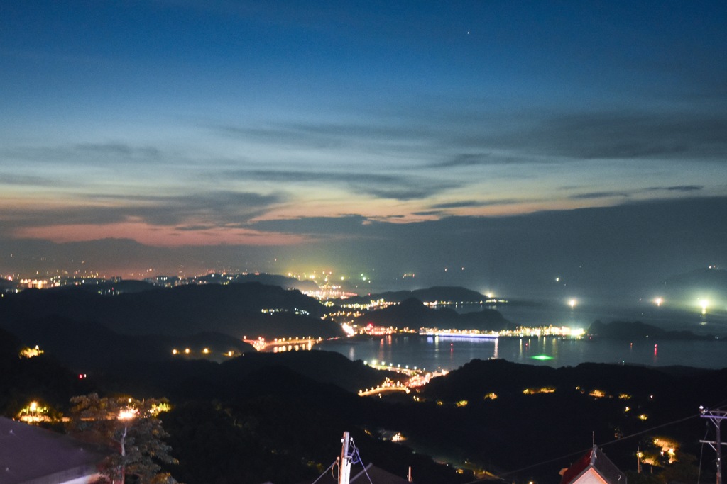 九份より台北の夜景