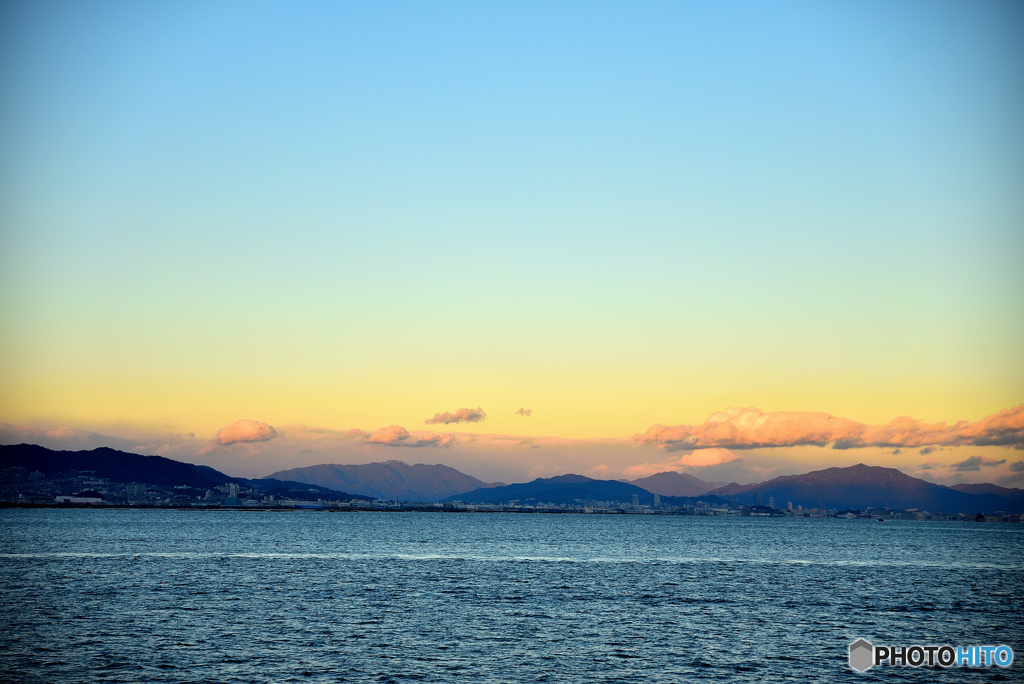 落日　～東の空～