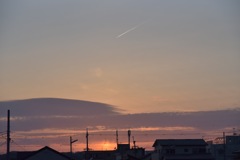 春の夕焼け