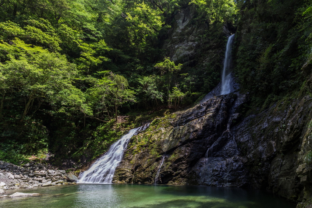 安居渓谷　飛龍の滝