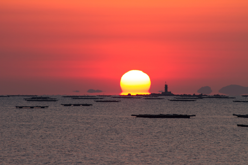 錦海湾　達磨太陽