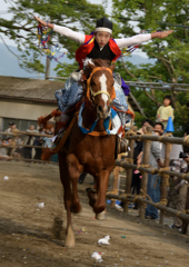 砥鹿神社の流鏑馬❹