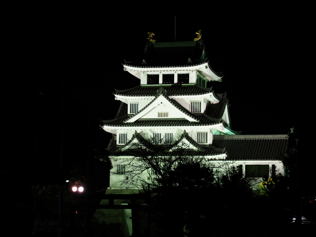 夜の墨俣一夜城　１１/２８