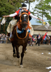 砥鹿神社の流鏑馬❸