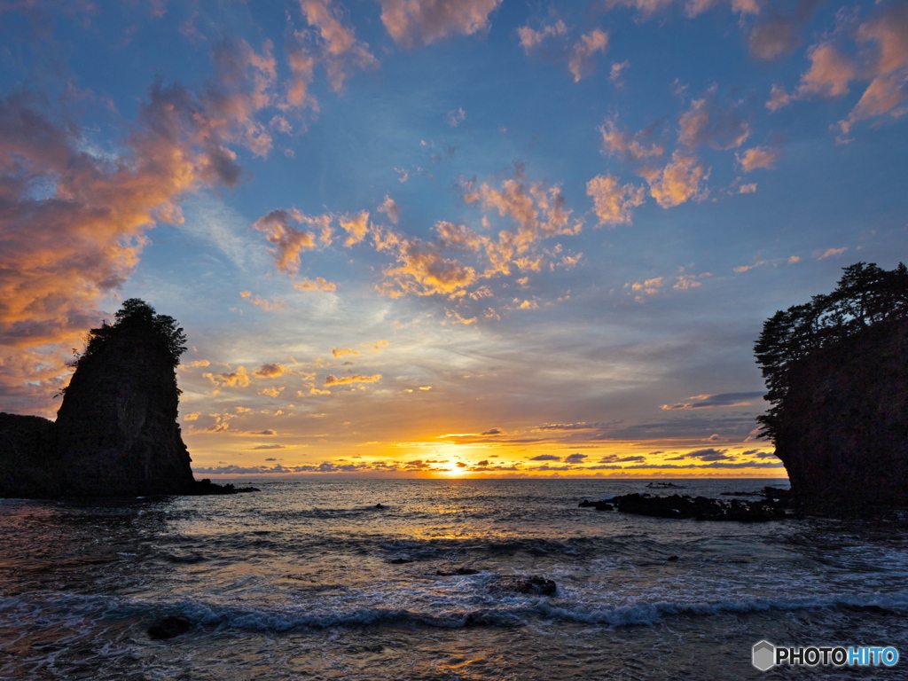 能登金剛の夕景 ②