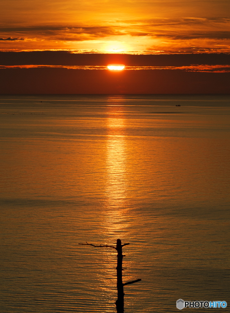 能登の夕日