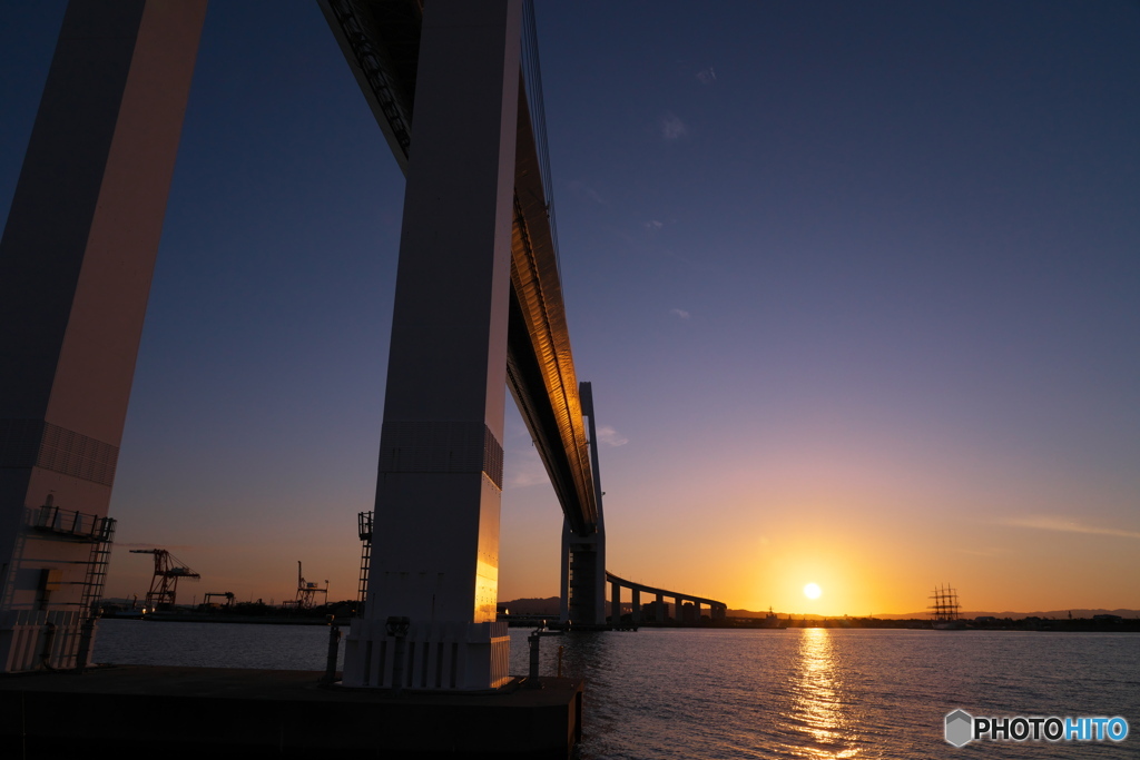 新湊大橋 夕景 ①