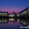 Twilight greenhouse