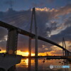 Sunset and Bridge