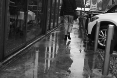 雨の通勤
