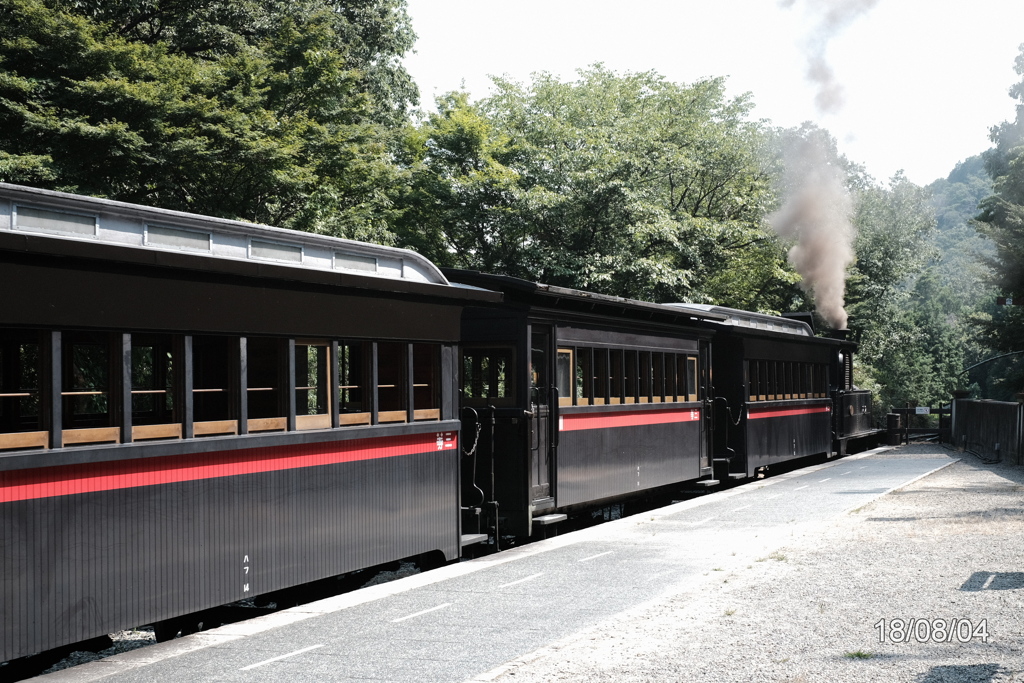 蒸気機関車12号・9号・三等客車