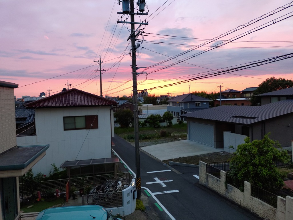夕暮れ
