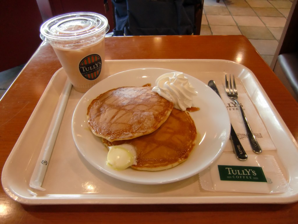 Tully'sで注文したパンケーキ