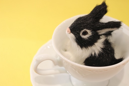 小物　カップinウサギ