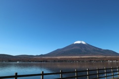 山中湖と富士山