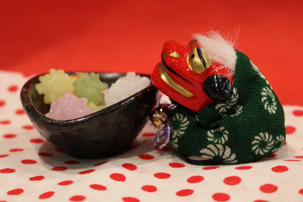 和小物　獅子と金平糖