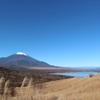 三国峠からの富士山と山中湖