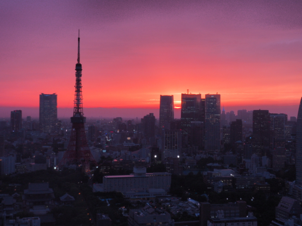 黄昏の東京