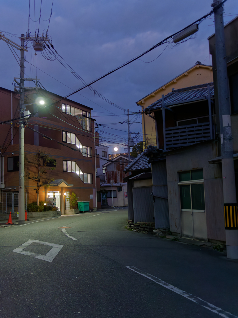 月がデカくて怖い　40mmでは伝わないねえ