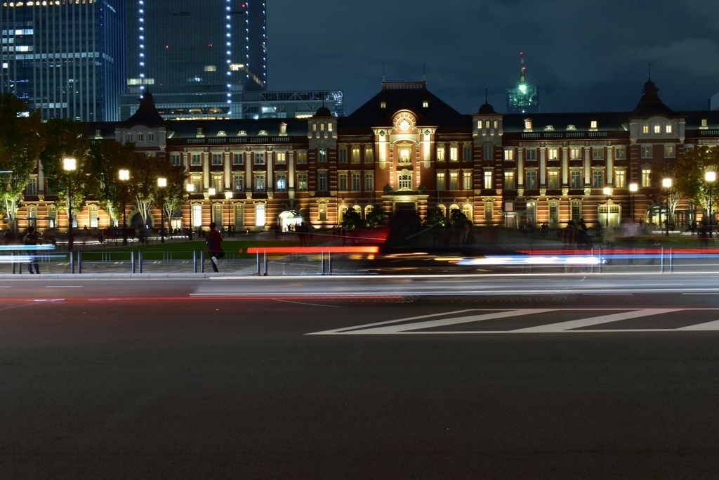 東京駅　光跡撮影　その2