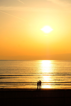 江ノ島の夕日