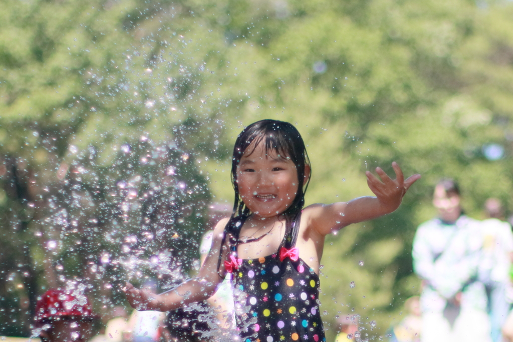 水遊び③