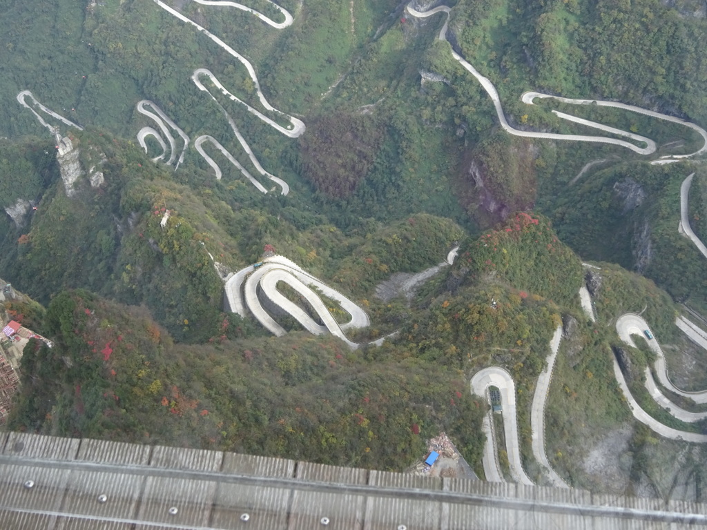 張家界の天門山から