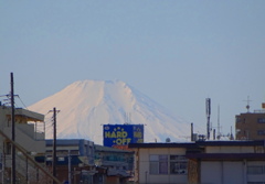 埼玉県から望む富士山