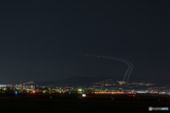 飛行機の軌跡