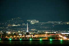 伊丹空港の夜