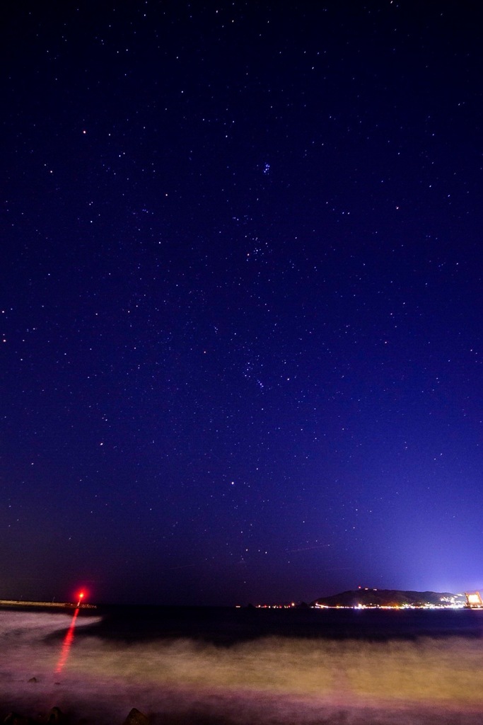 海と星空